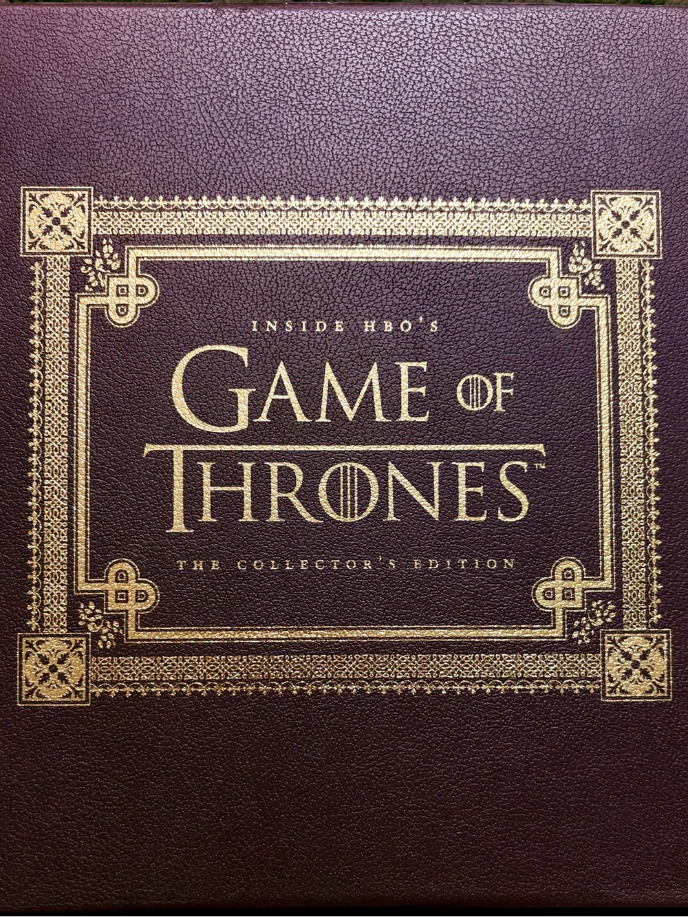 HBO Game of Thrones Collector's Edition Hardcover - Maroon & Gold